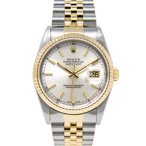 rolex datejust goud zilver|rolex datejust gold price.